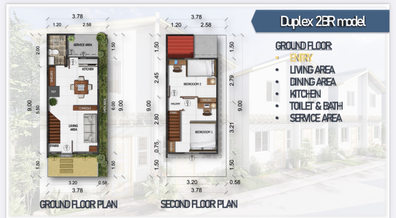 duplex floor plan