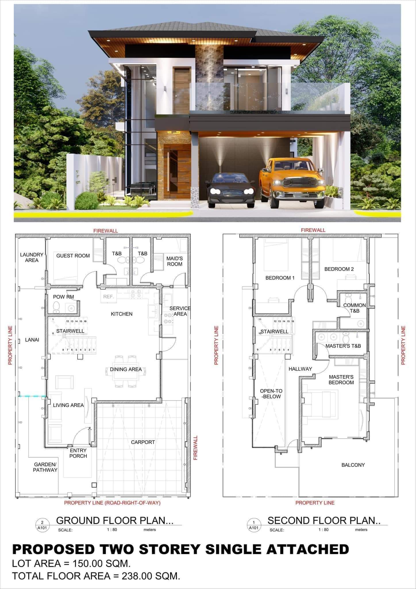 PRE-SELLING TWO STOREY SINGLE ATTACHED IN CORONA DEL MAR