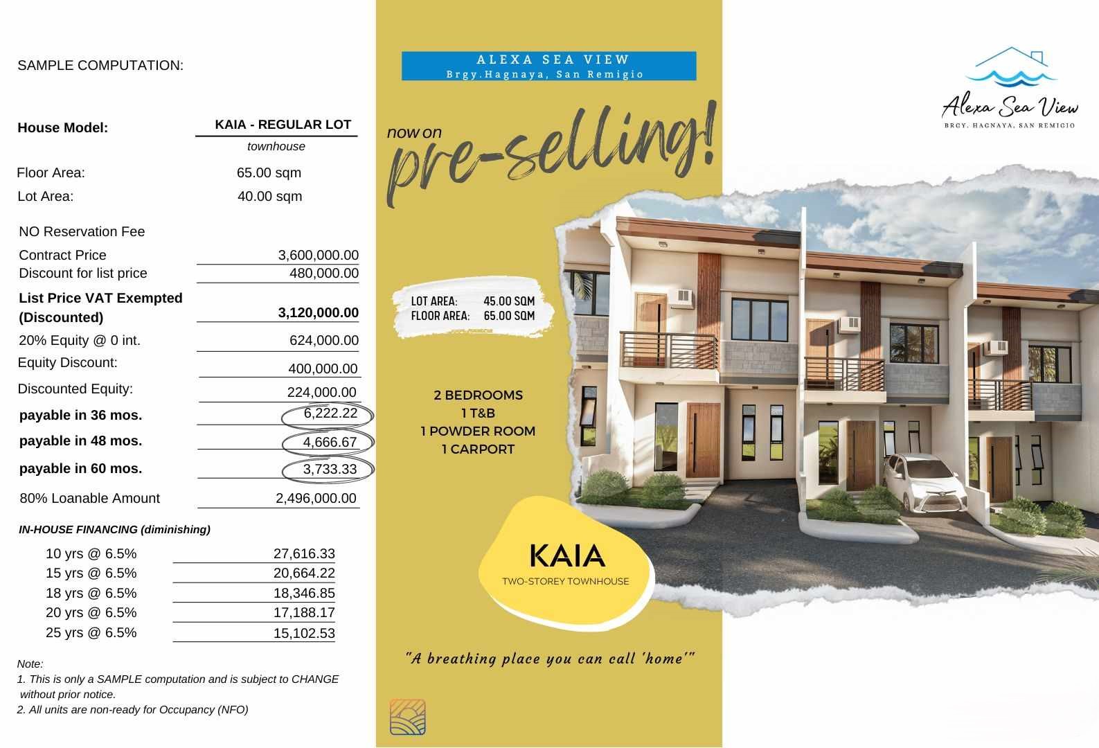 ALEXA SEAVIEW SAN REMEGIO