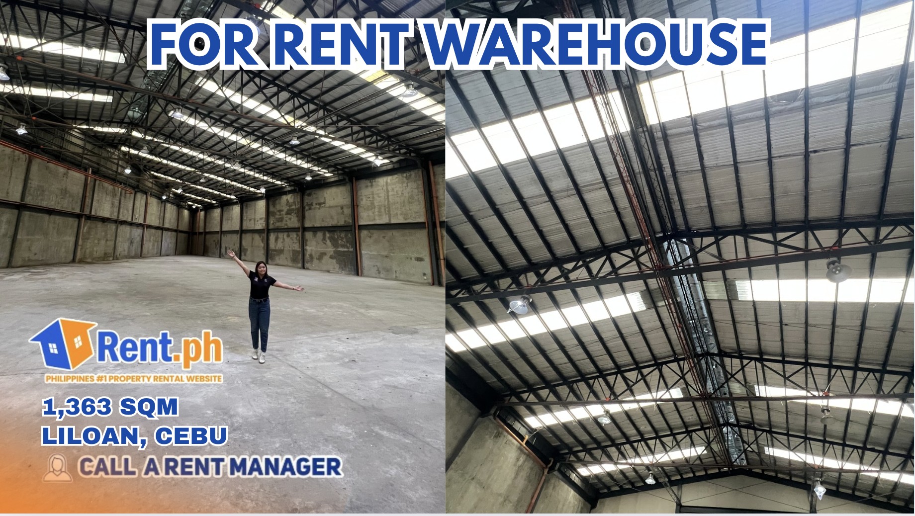 WAREHOUSE FOR RENT 1,363.37 SQM