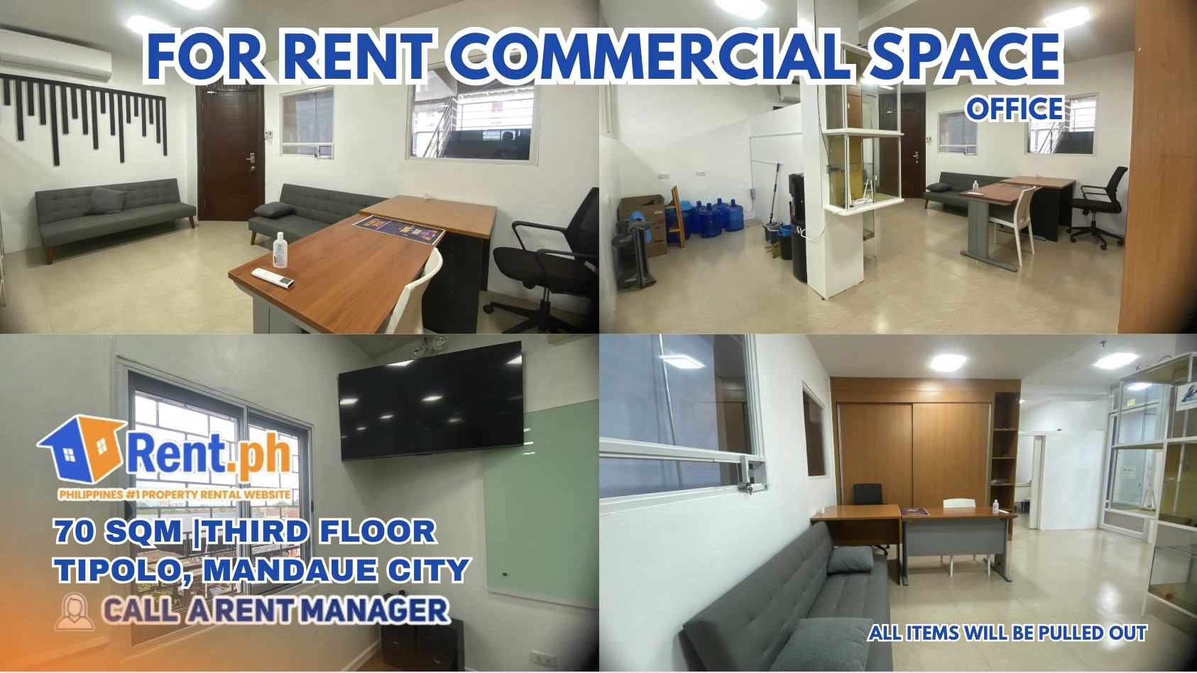 PRIME OFFICE SPACE FOR RENT- CENTER OF MANDAUE CITY