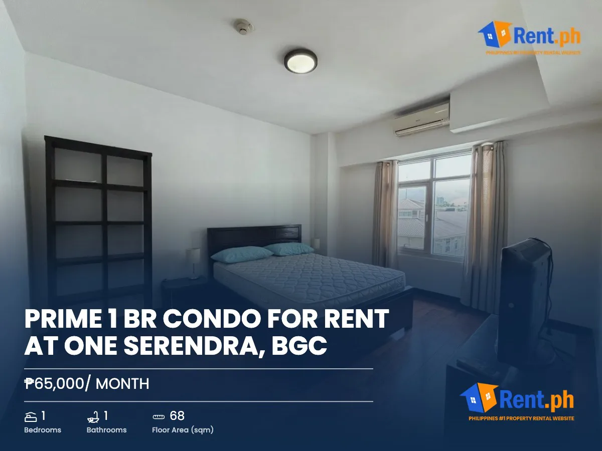 Prime 1 BR Condo FOR RENT at One Serendra, BGC